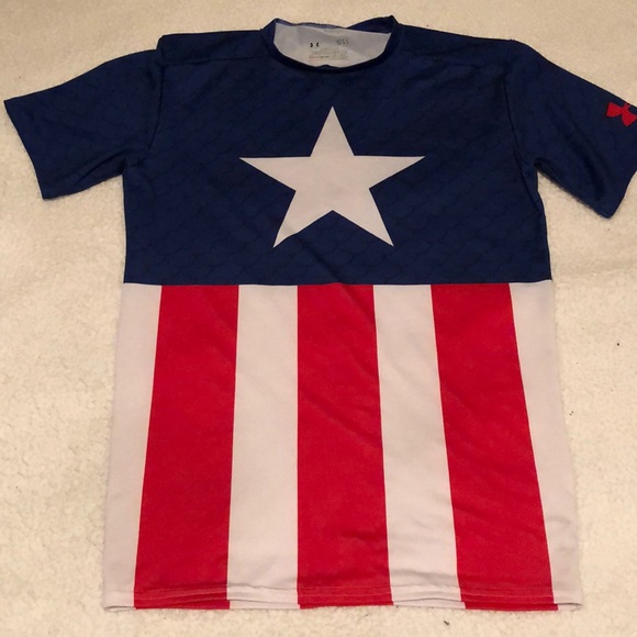 Under Armour Other - Under Armour Captain America Compression Shirt